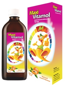 Maxi Vitamol Multivitamin Mineral Şeftali Aromalı Şurup